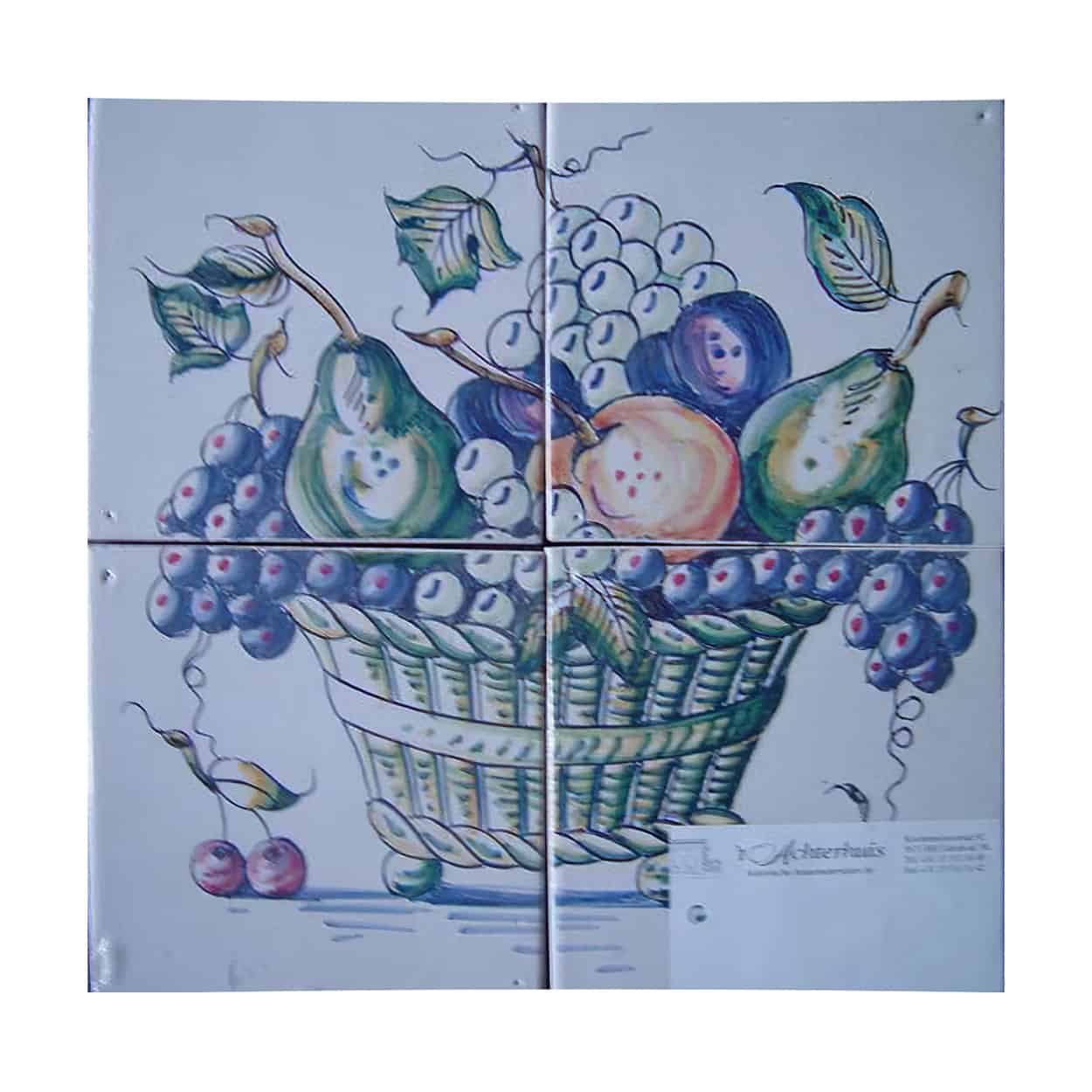 Tegeltableau-fruitmand