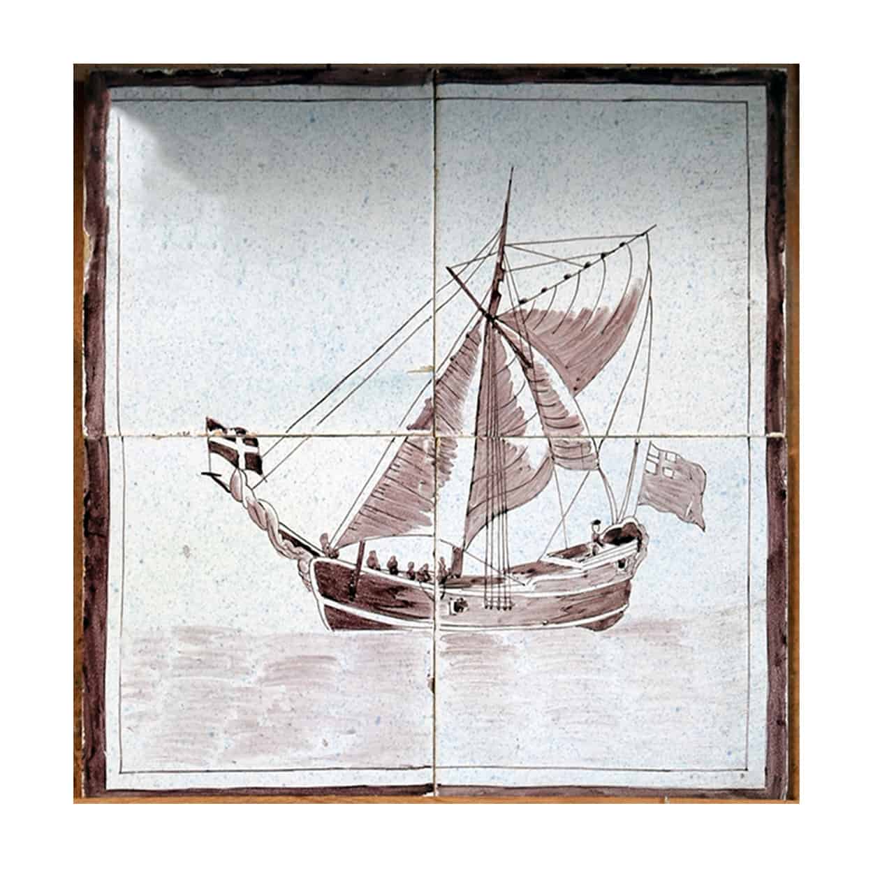 Tegeltableau-zeilschip