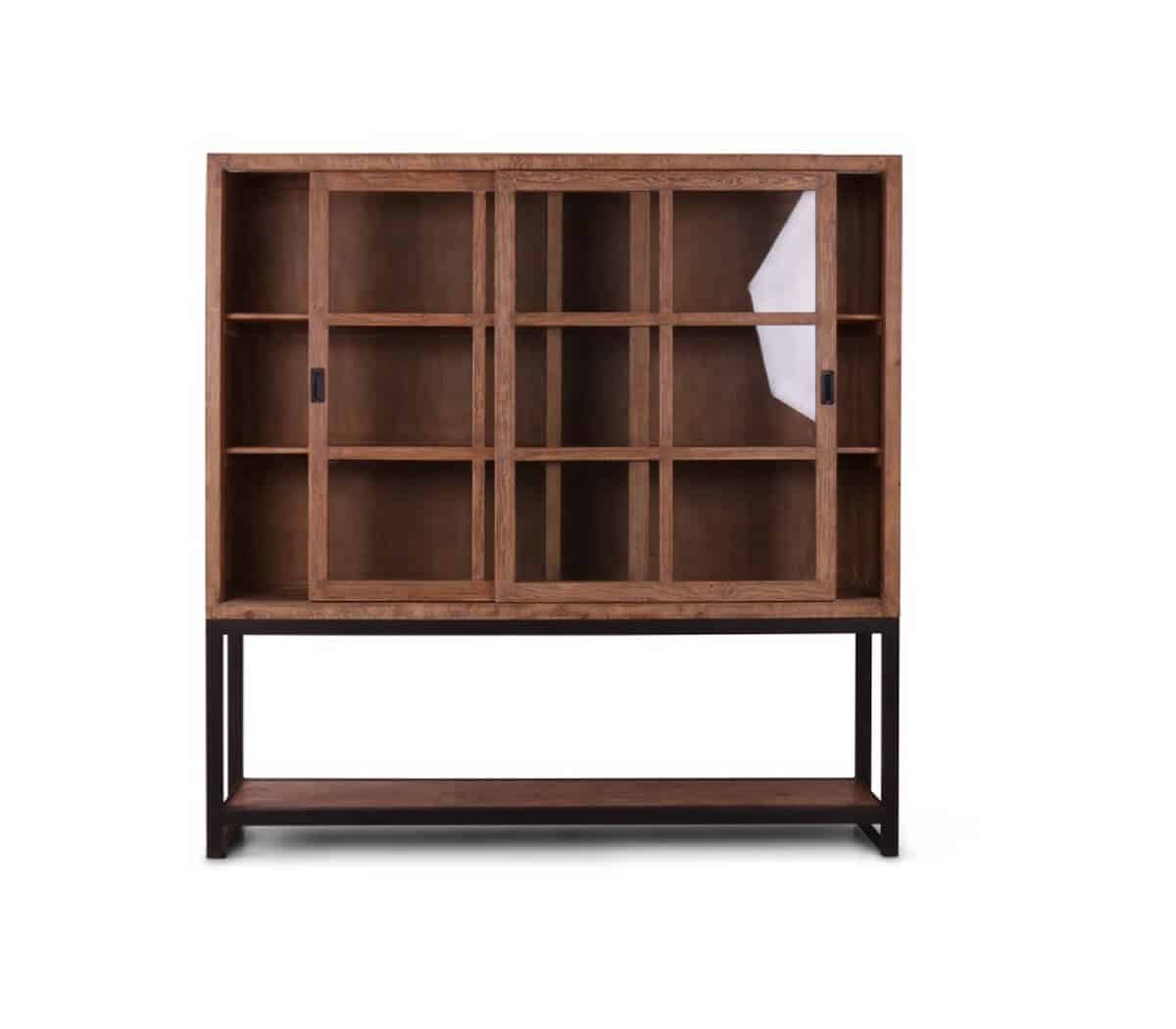 Buffetkast, met 2 deuren met glas