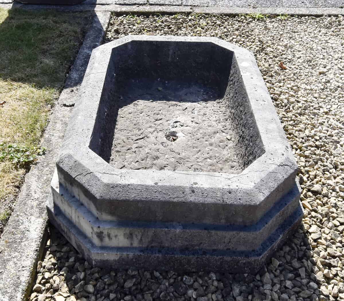 hardstenen planten bak