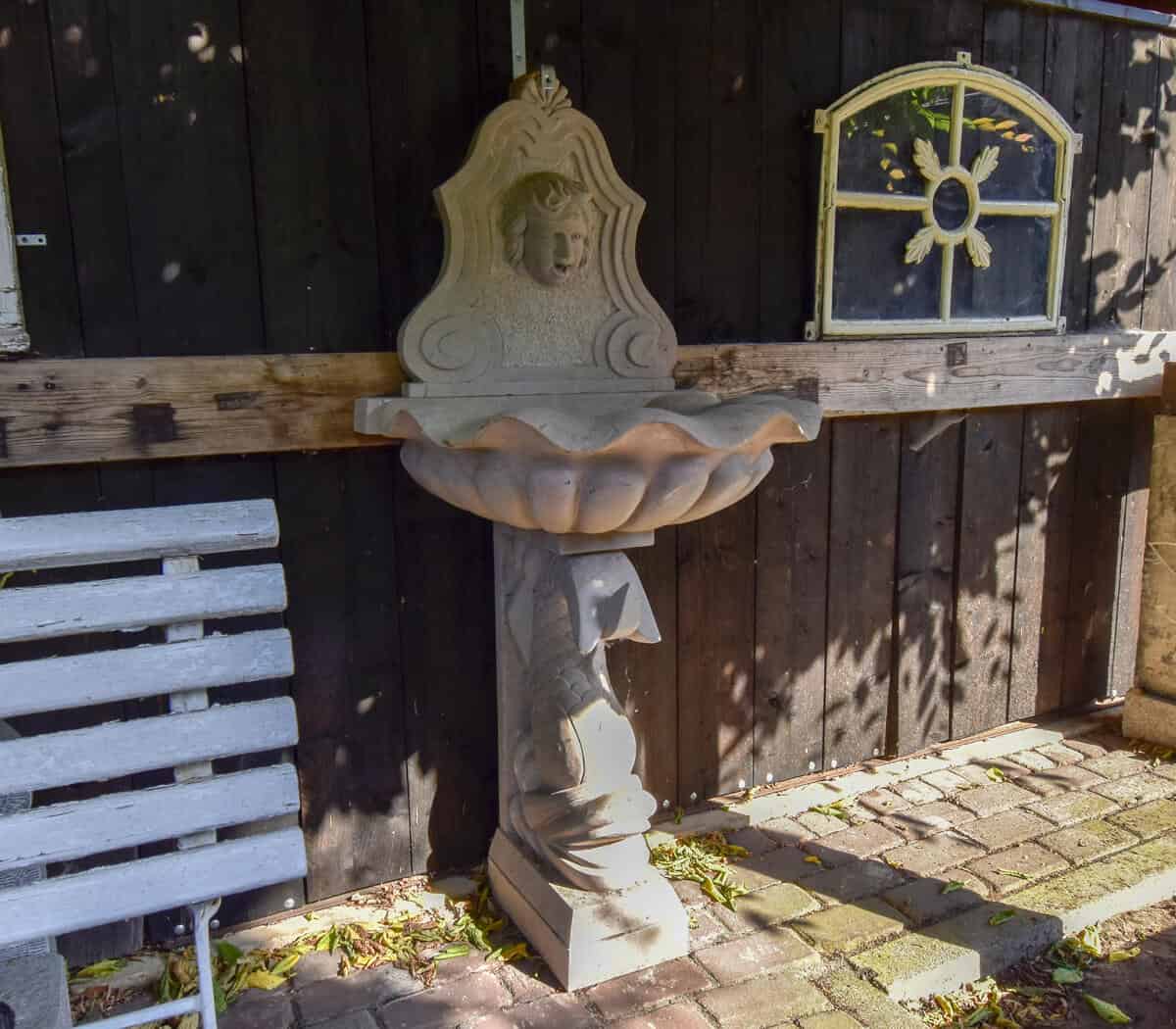 Marmerstenen-wandfontein