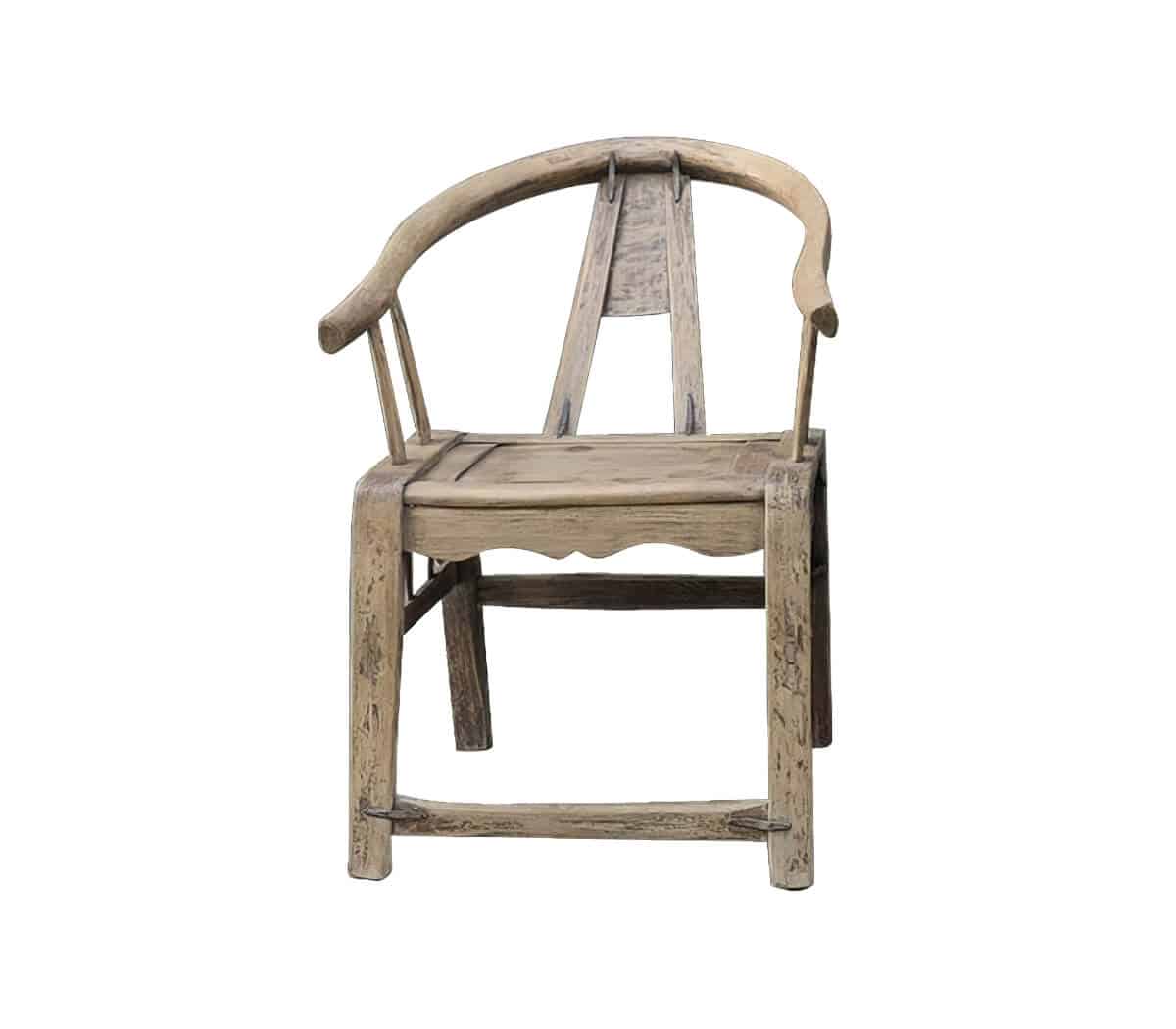 Houten-hoefijzer-stoel