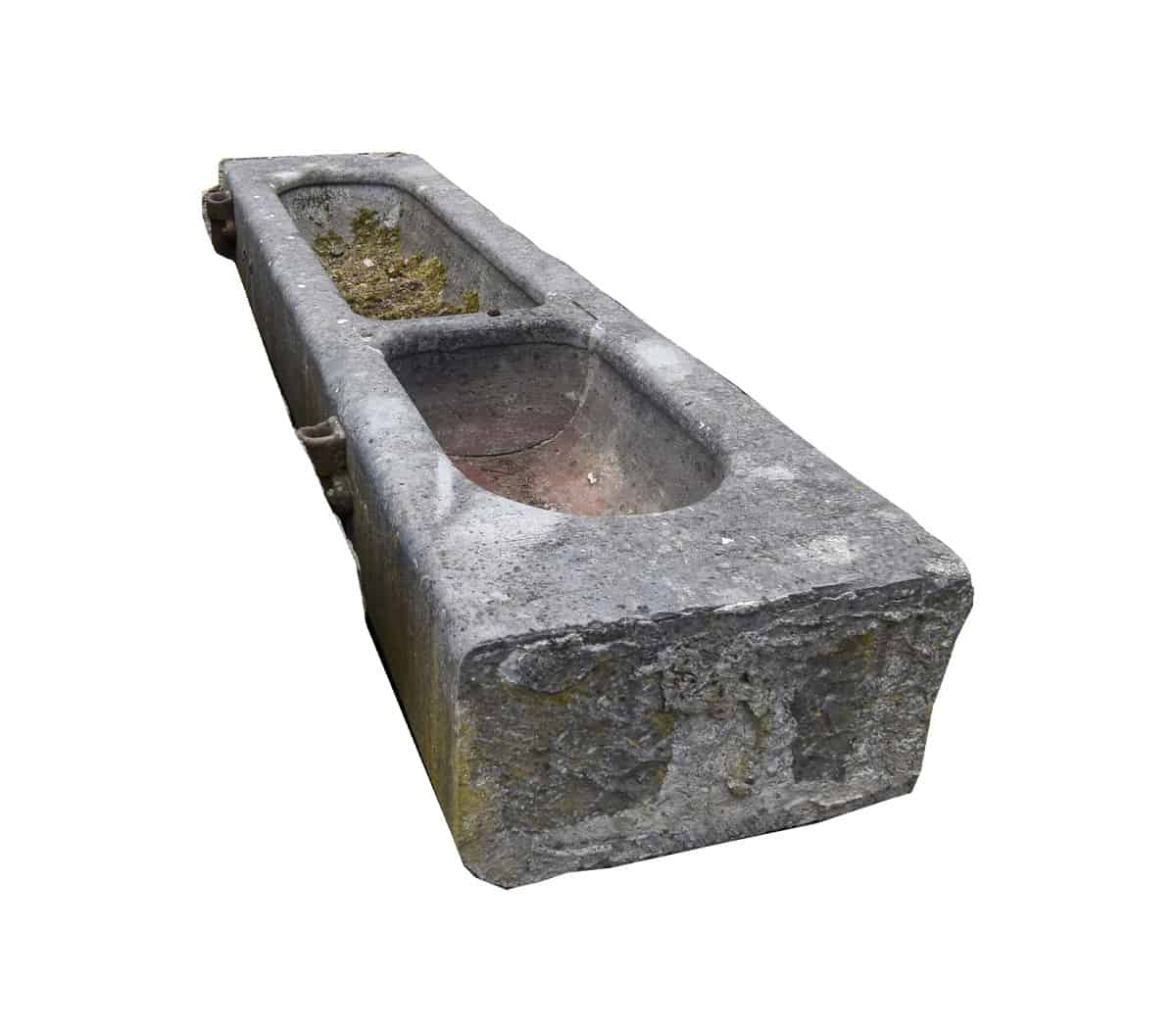 Hardstenen-dubbele-trog