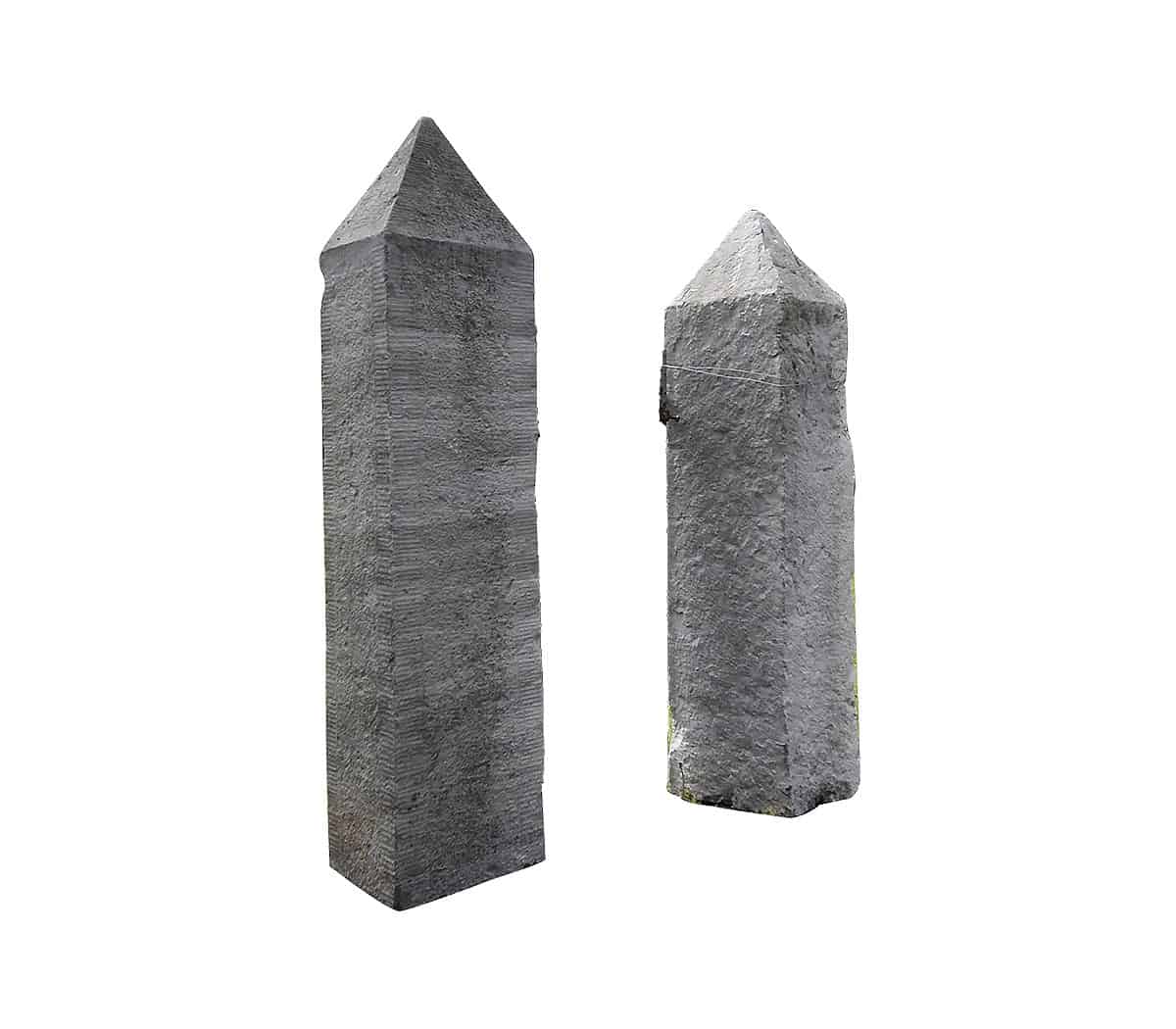 Zandstenen-poortpalen