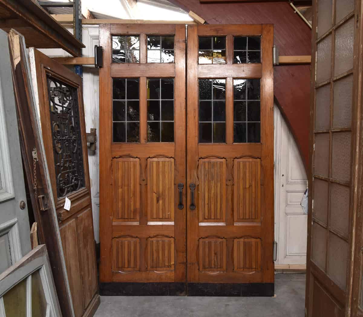 Eiken-dubbele-deuren