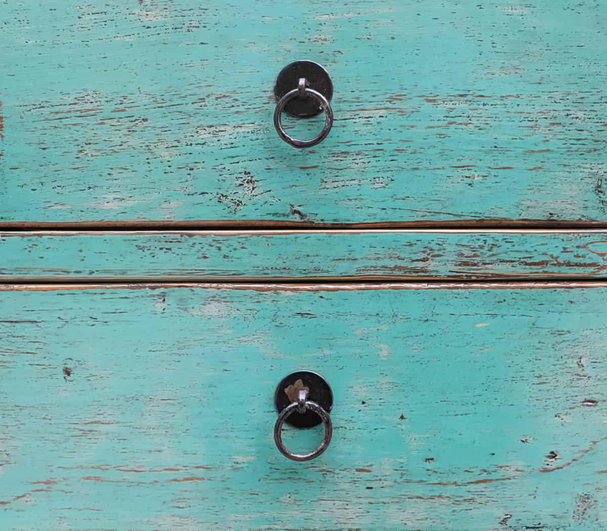 Groen-houten-wandtafel-met-6-lades