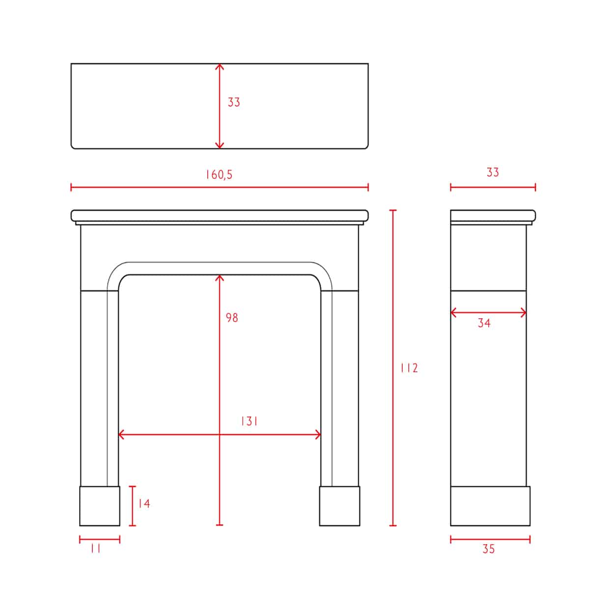 Marmerstenen-Louis-XVI-voorzetschouw