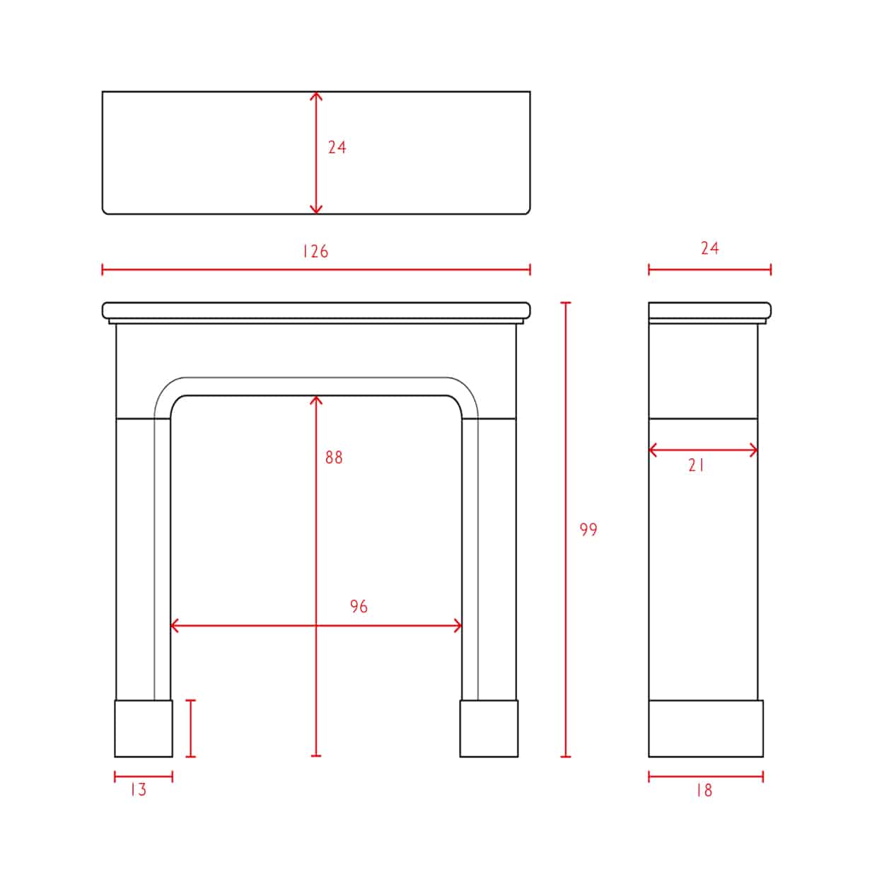 Old marble stone Front fireplace