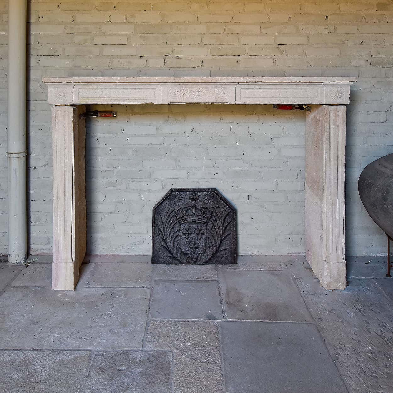 Marmerstenen-Louis-XVI-voorzetschouw