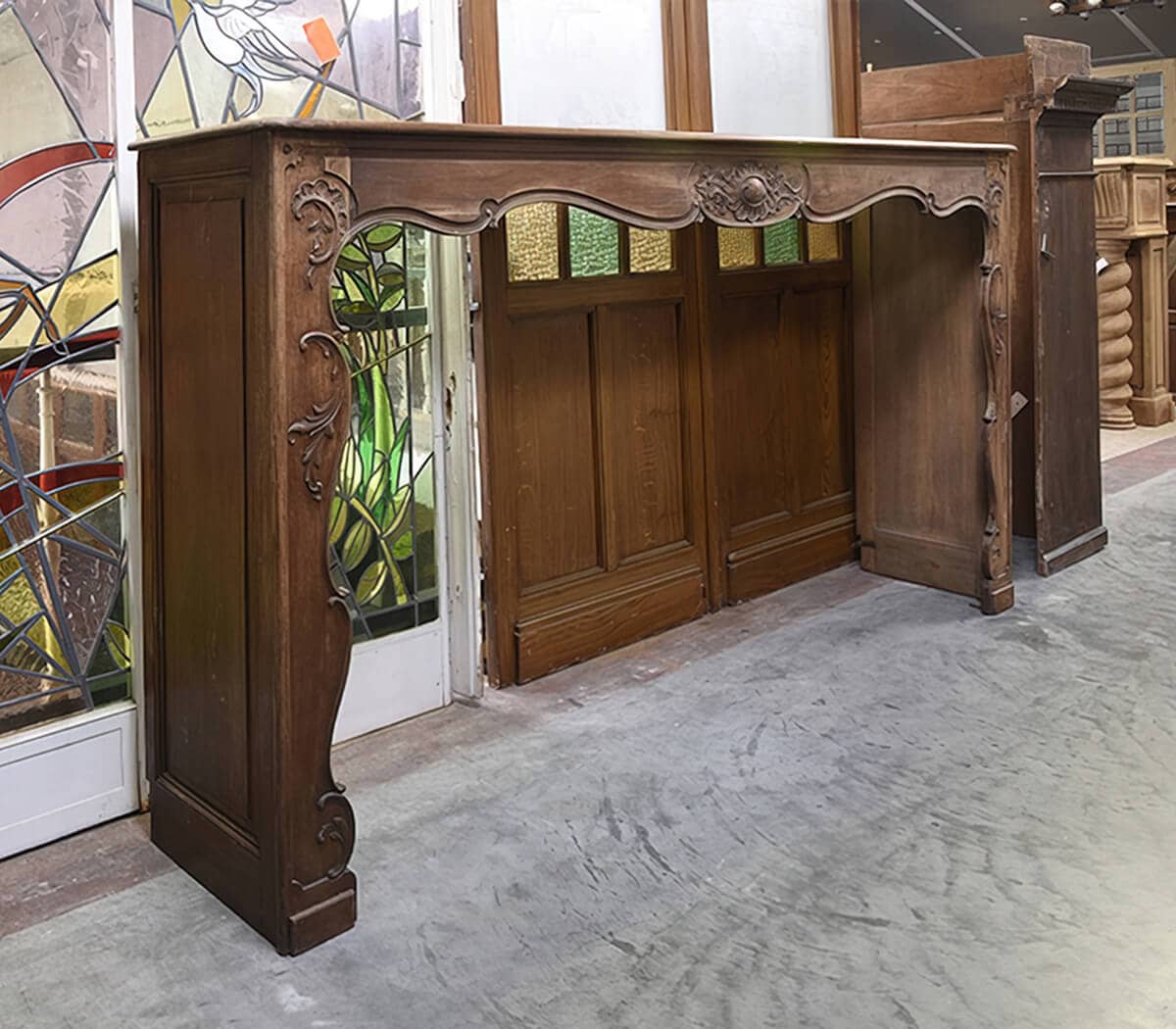 Antieke-eiken-Louis-XV-voorzetschouw