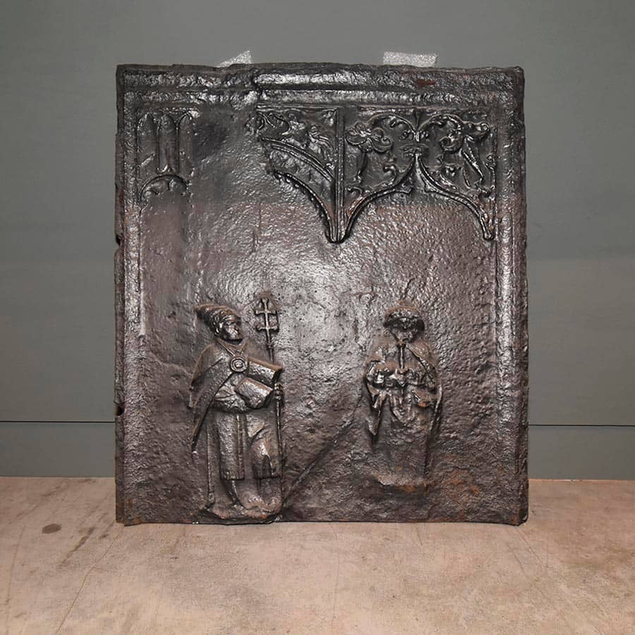 Gietijzeren-haardplaat