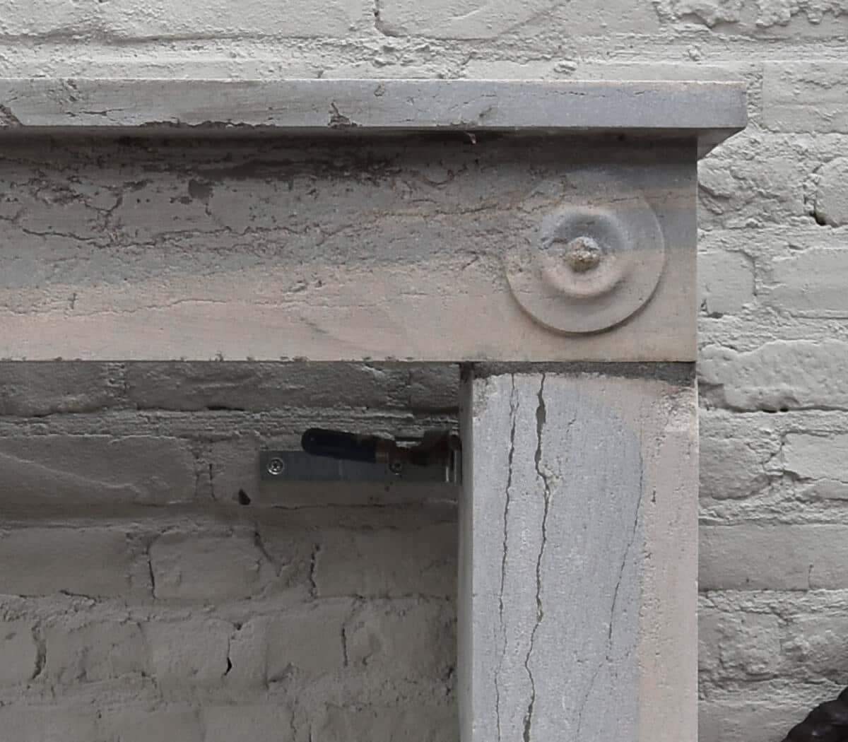 Marmerstenen-voorzetschouw