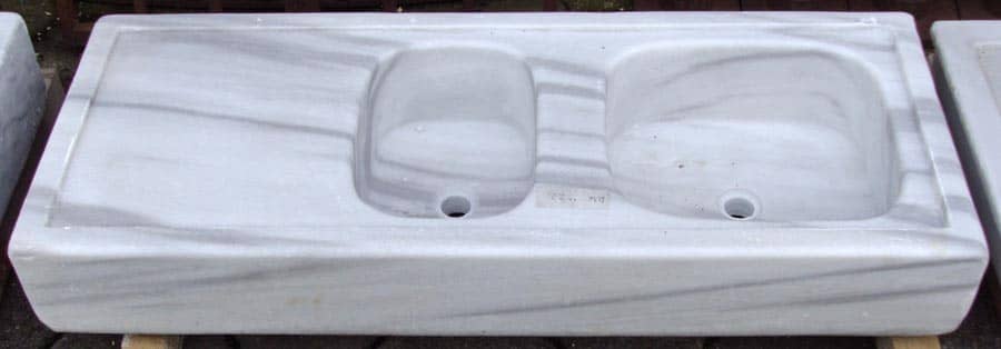 Wit-marmeren-dubbele-keukenbak