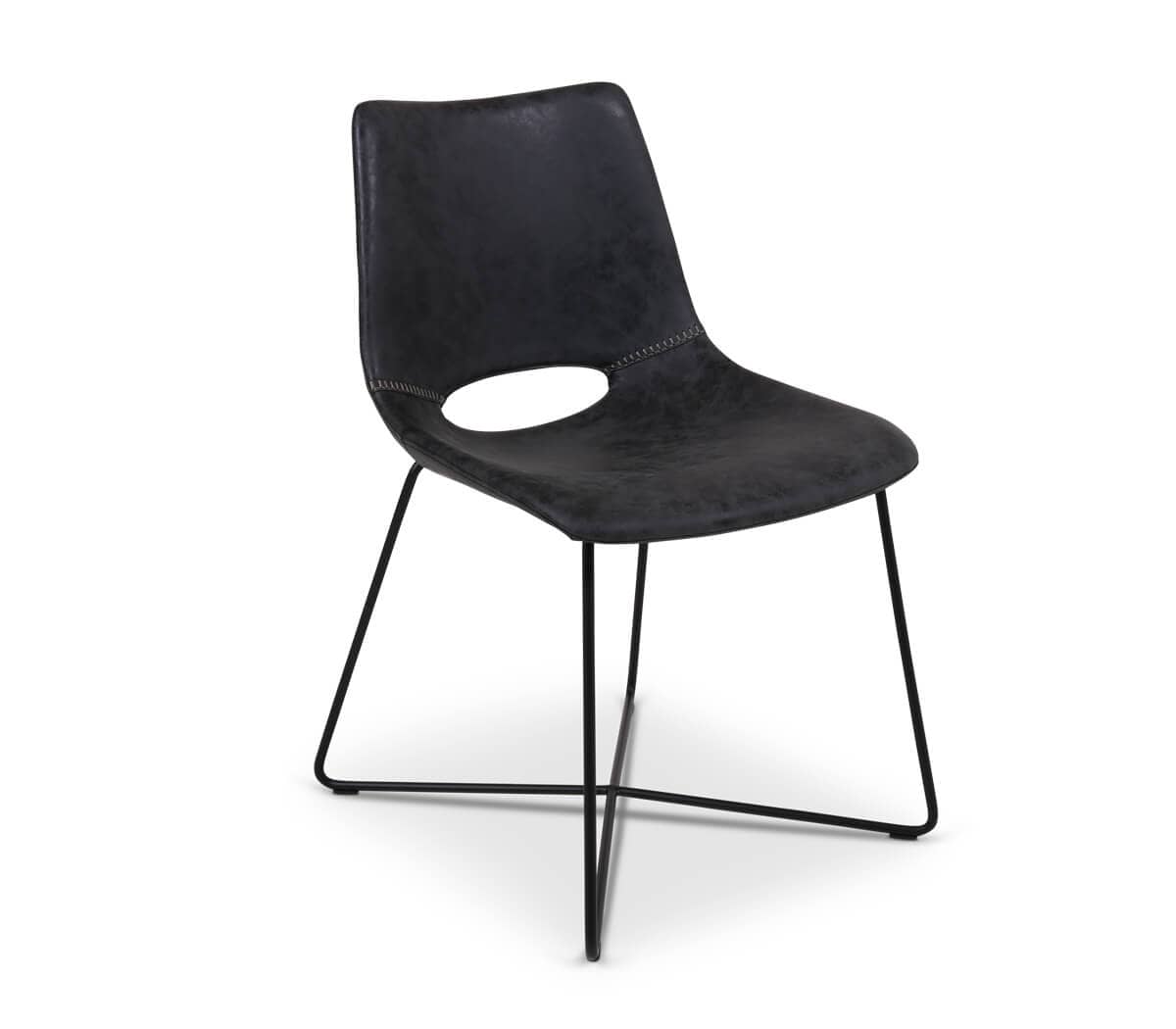 eetkamerstoel-metaal-leer