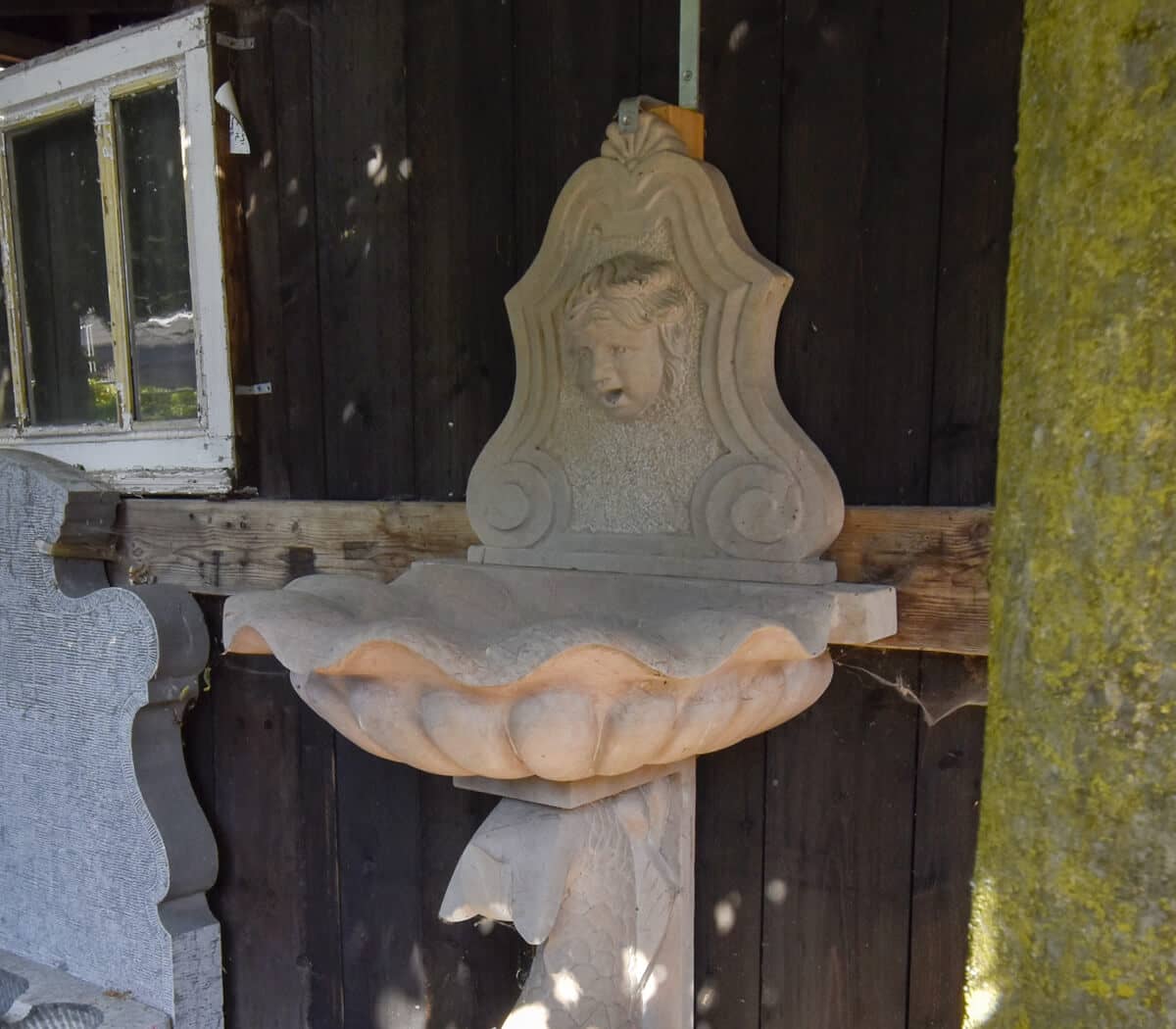 Marmerstenen-wandfontein