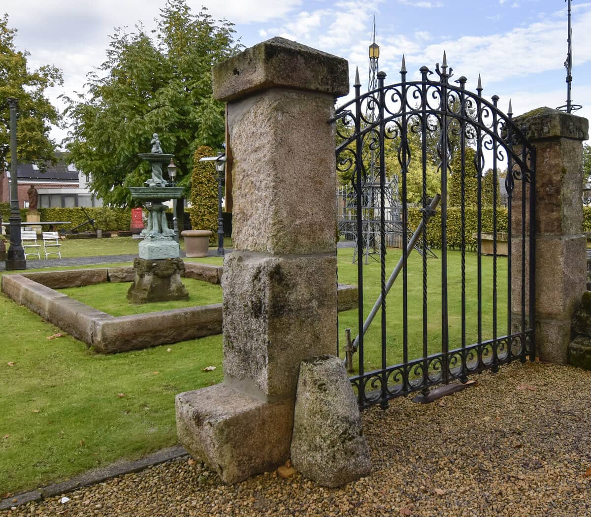 Granieten-poortpalen