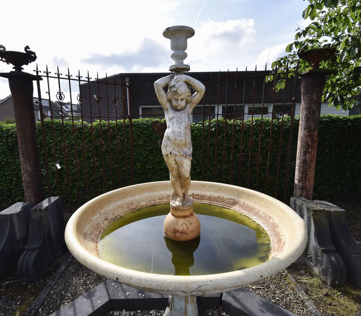 Gietijzeren-fontein