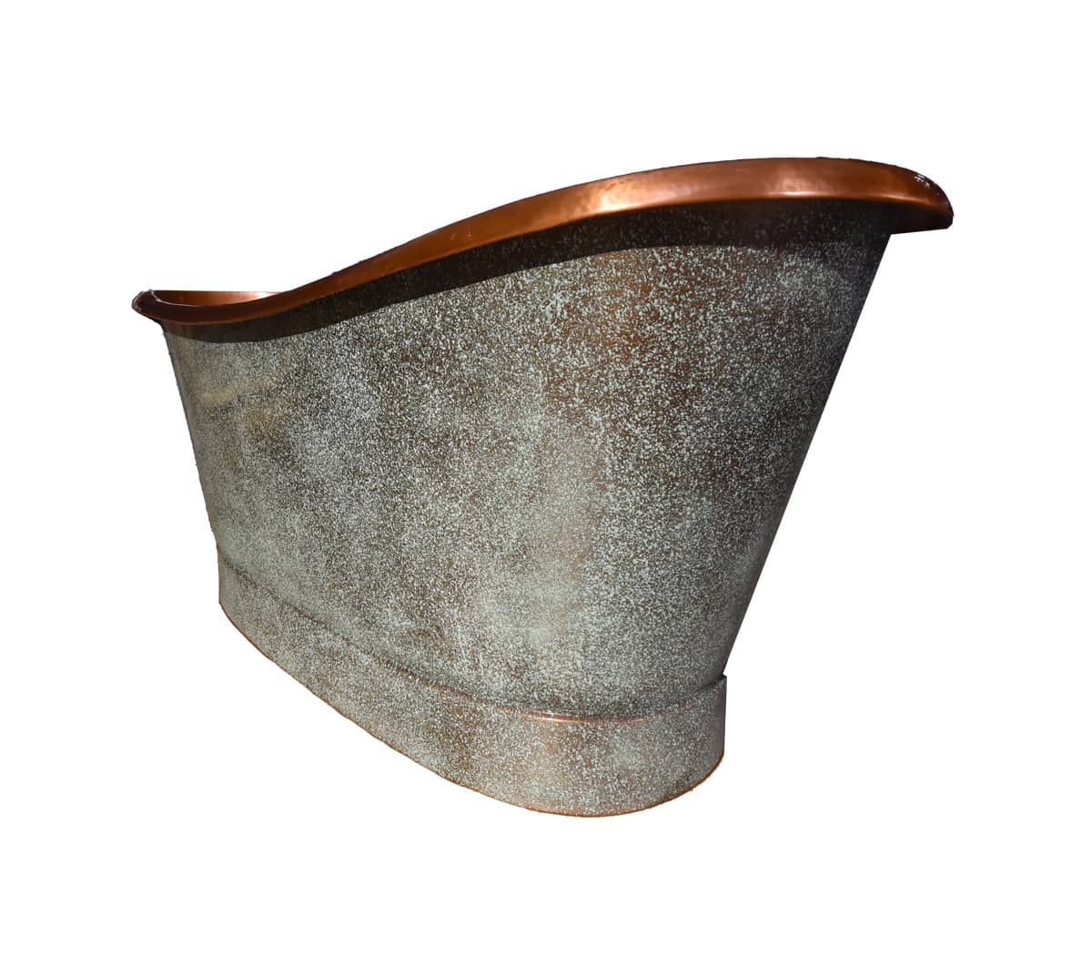 Metaal-met-koperen-Bad