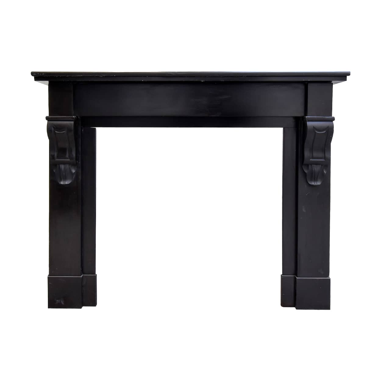 Zwart-marmeren-modillion-voorzetschouw