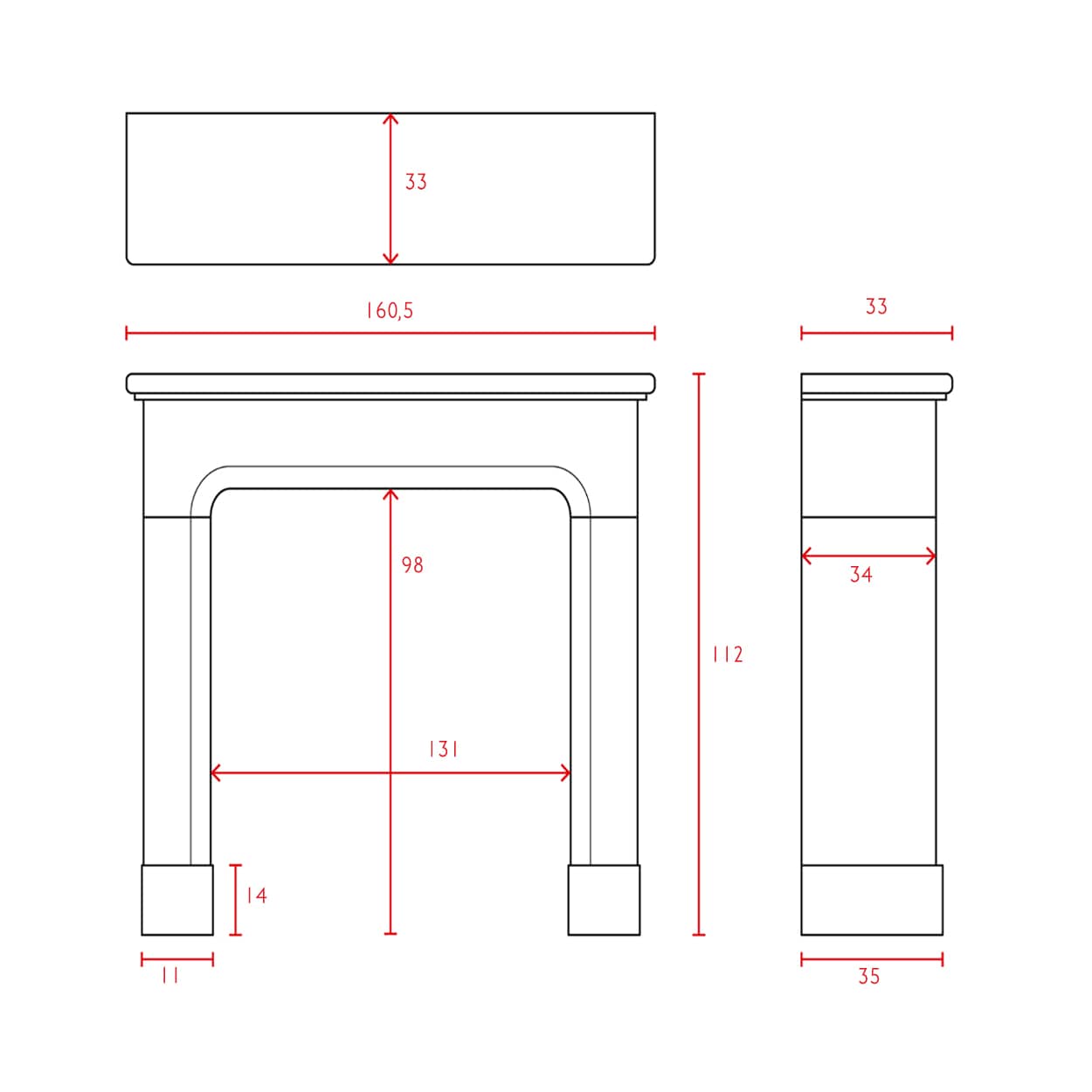 Marmerstenen-Louis-XVI-voorzetschouw