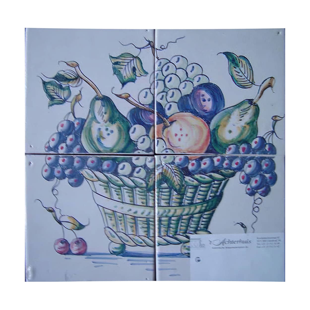 Tegeltableau-fruitmand