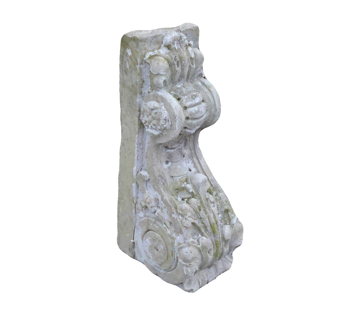 set-van-2-Antieke-kalkzandstenen-consoles