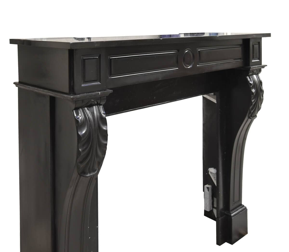Antieke-Noir-de-Mazy-marmeren-ombouwschouw-Louis-XVI