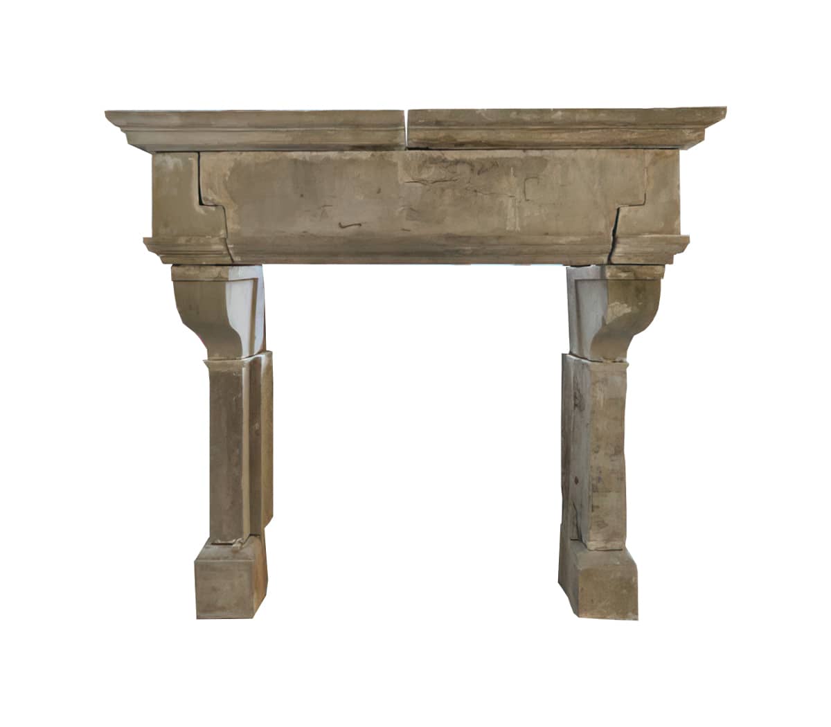 Renaissance-schouw-in-grijs-beige-zandsteen