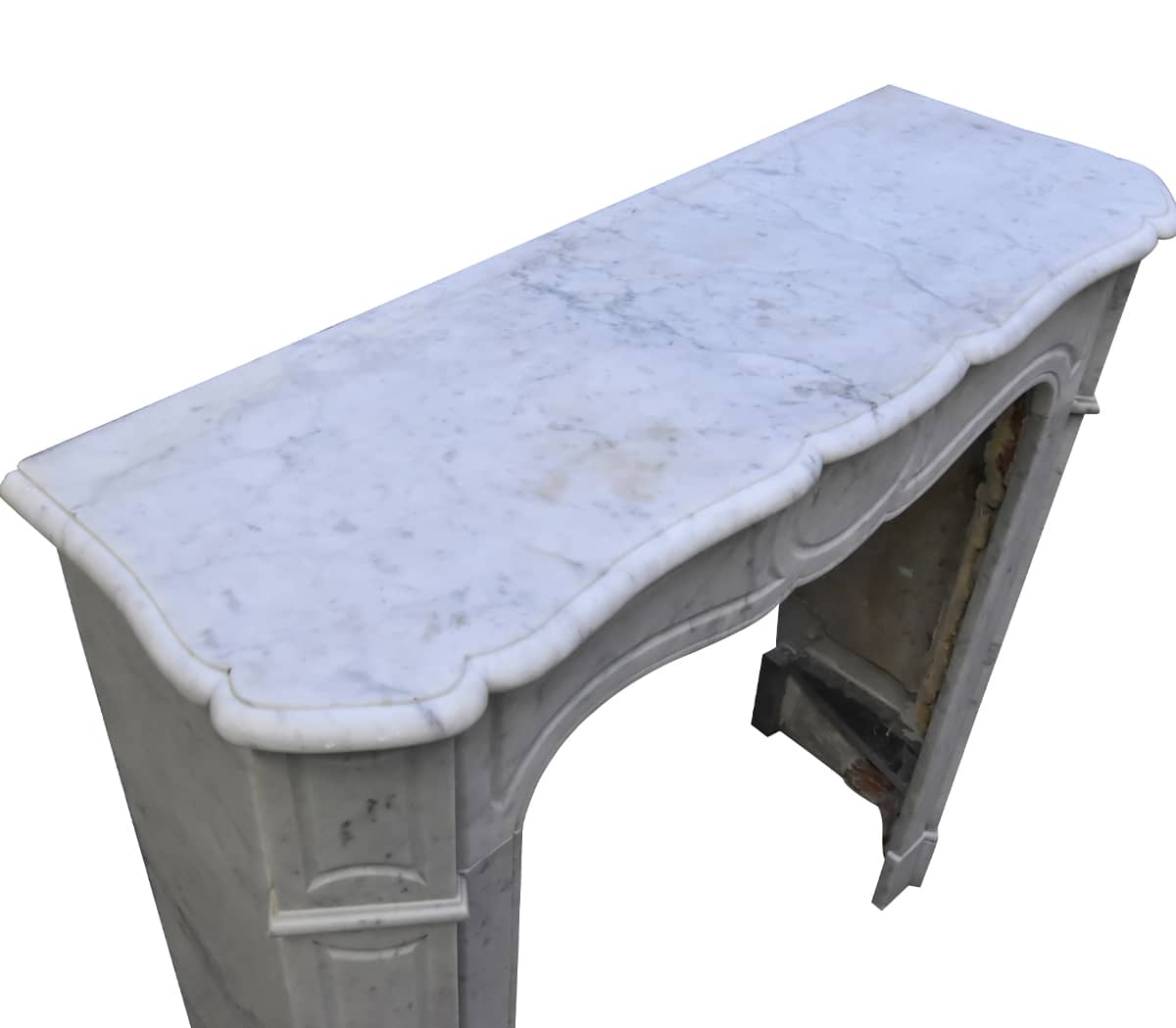 Carrara-marmeren-Pompadour-voorzetschouw