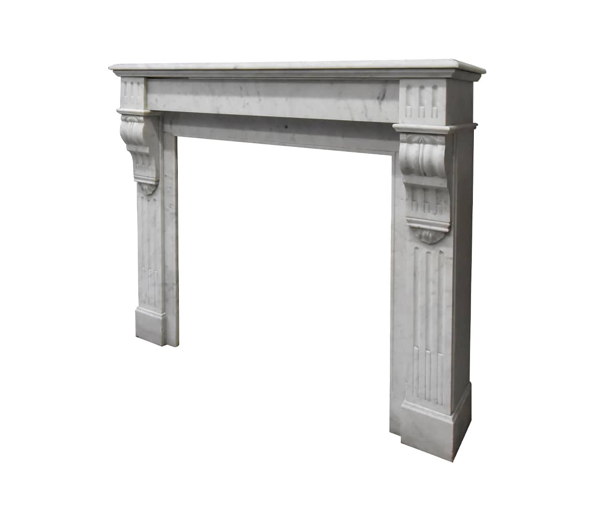 Carrara-marmeren-modillion-voorzetschouw