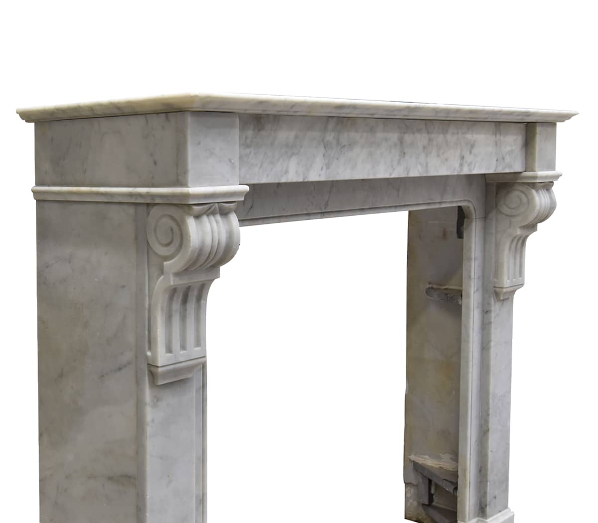 Carrara-marmeren-modillion-voorzetschouw