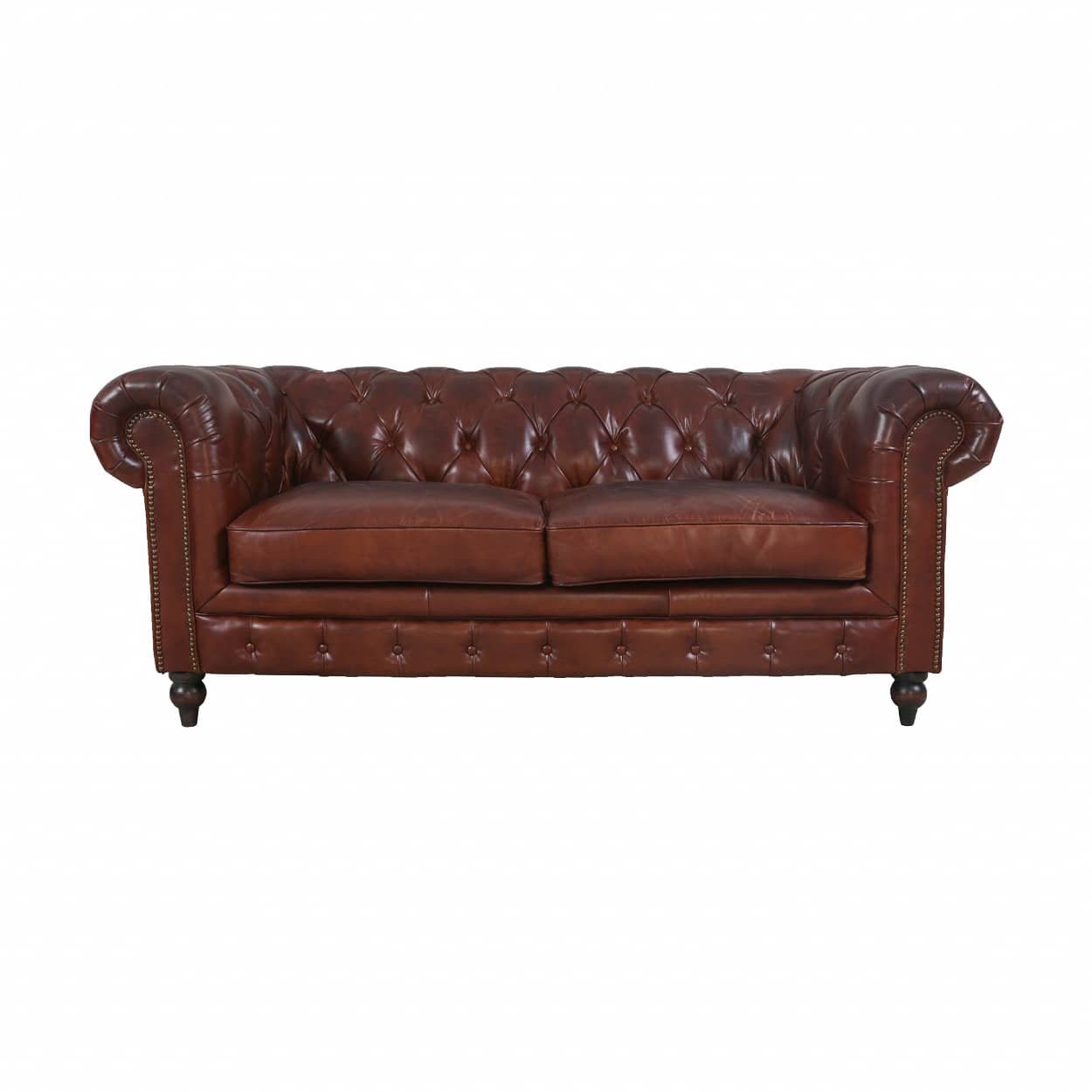 Chersterfield-25-zits-Eersteklas-rundleer-Vintage-cigar
