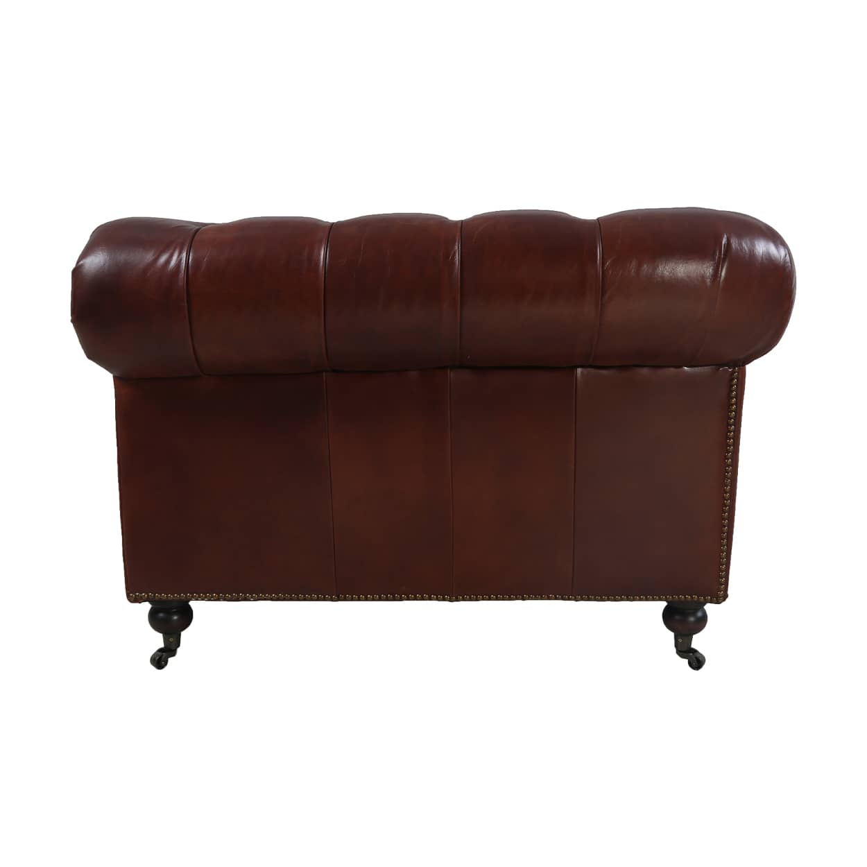 Chersterfield-4-zits-Eersteklas-rundleer-Vintage-Cigar