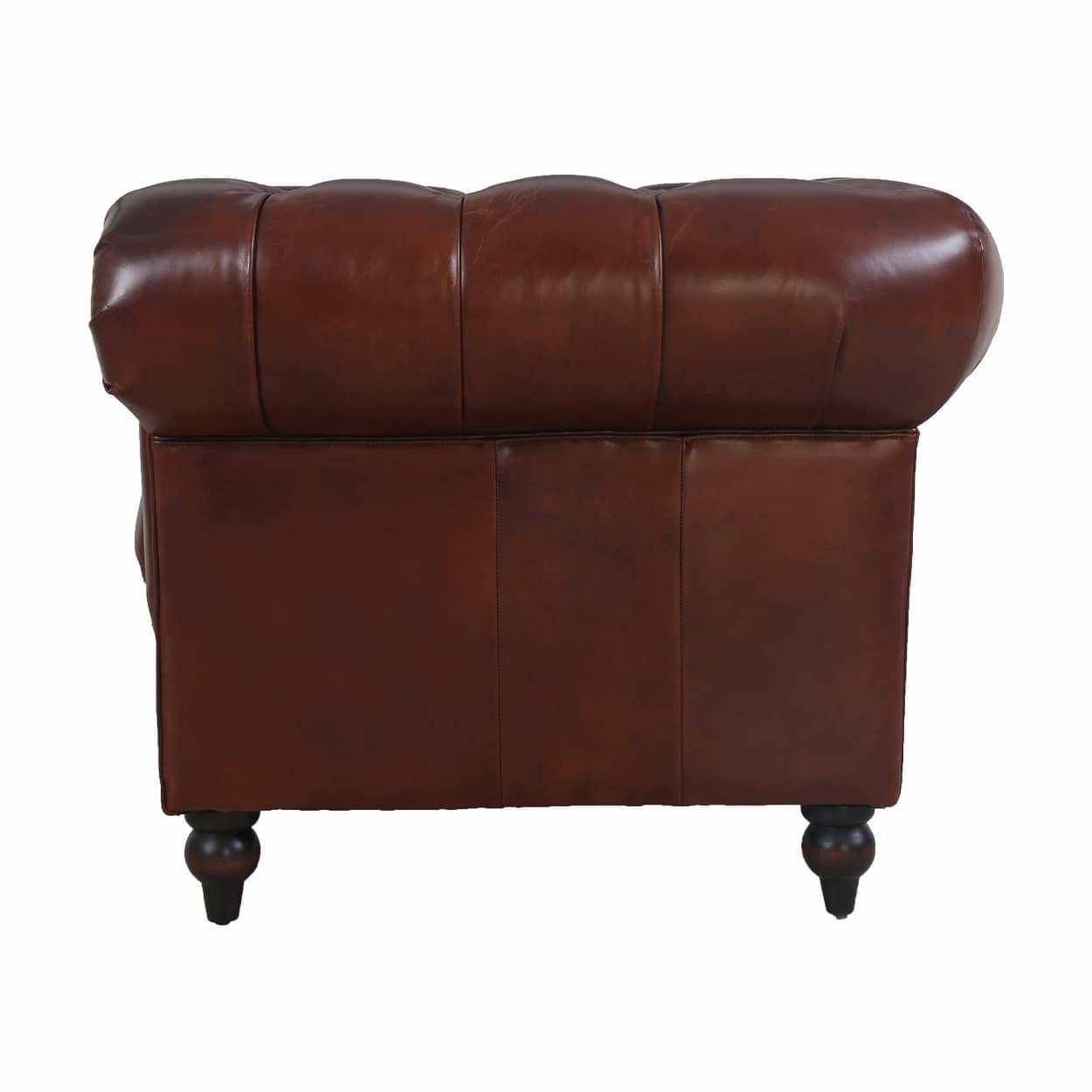 Fauteuil-Eersteklas-rundleer-Vintage-Cigar